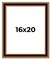 Weathered Gold Picture Frame - UV Acrylic, Foam Board Backing, Hanging Hardware